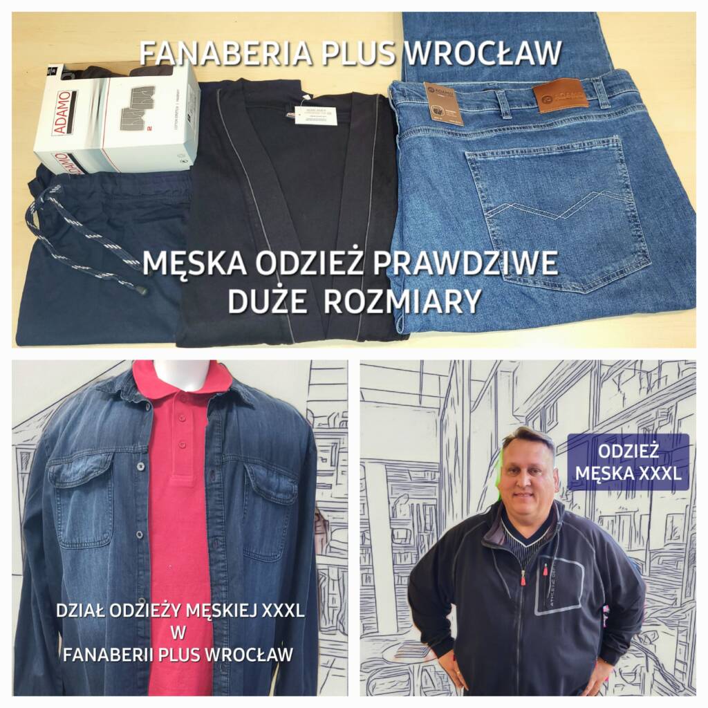 męska odzież plus size Wrocław