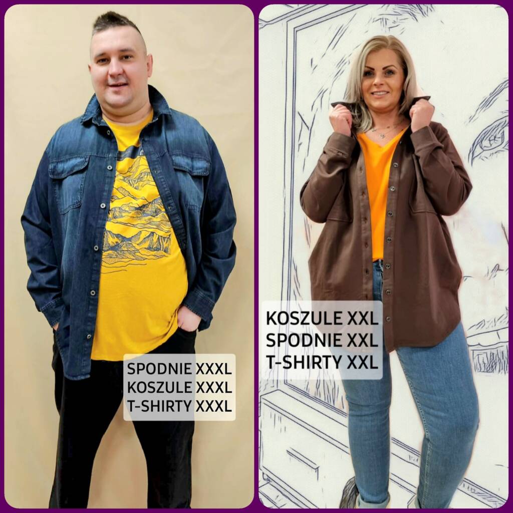 KOSZULE XXL MĘSKIE I DAMSKIE